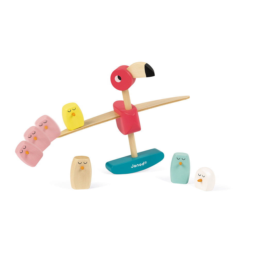 Juego de Equilibrio Flamenco Rosa Zigolos