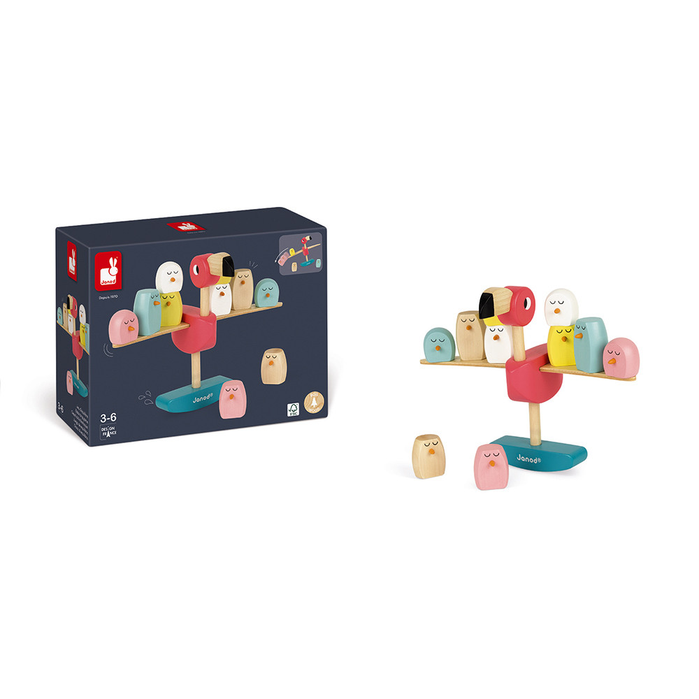 Juego de Equilibrio Flamenco Rosa Zigolos