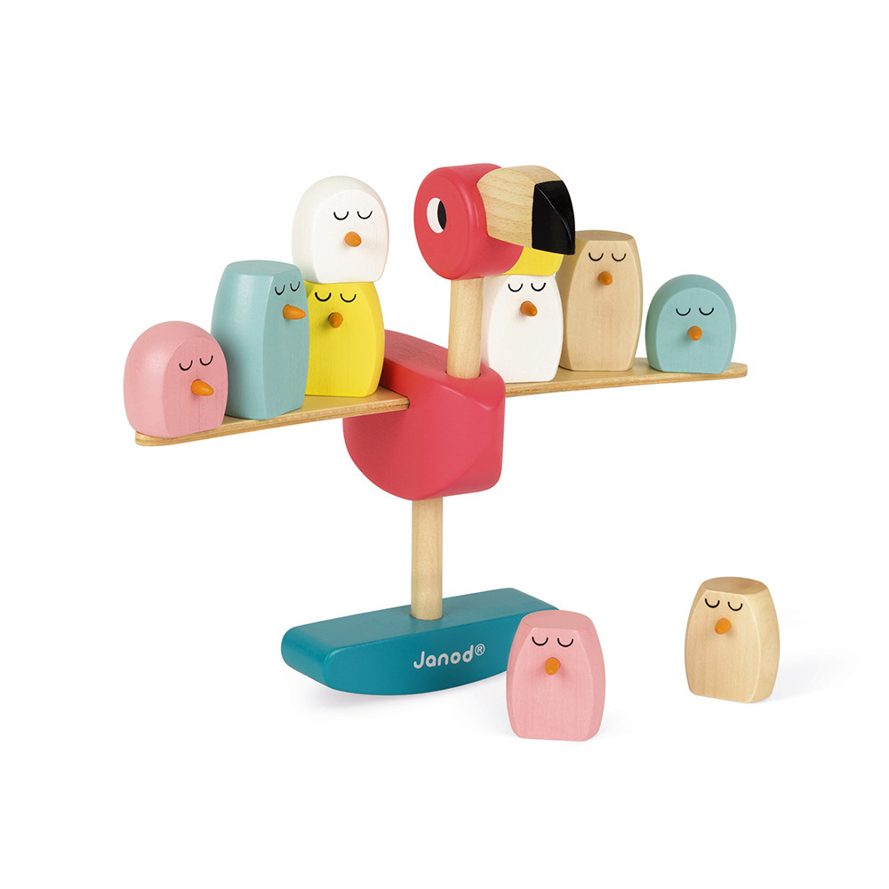 Juego de Equilibrio Flamenco Rosa Zigolos