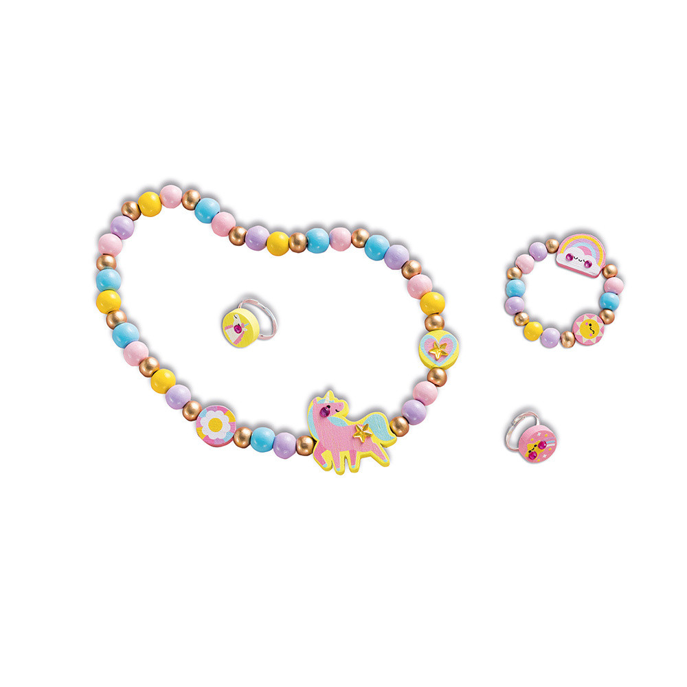 4 joyas de madera para crear - Rainbow Land