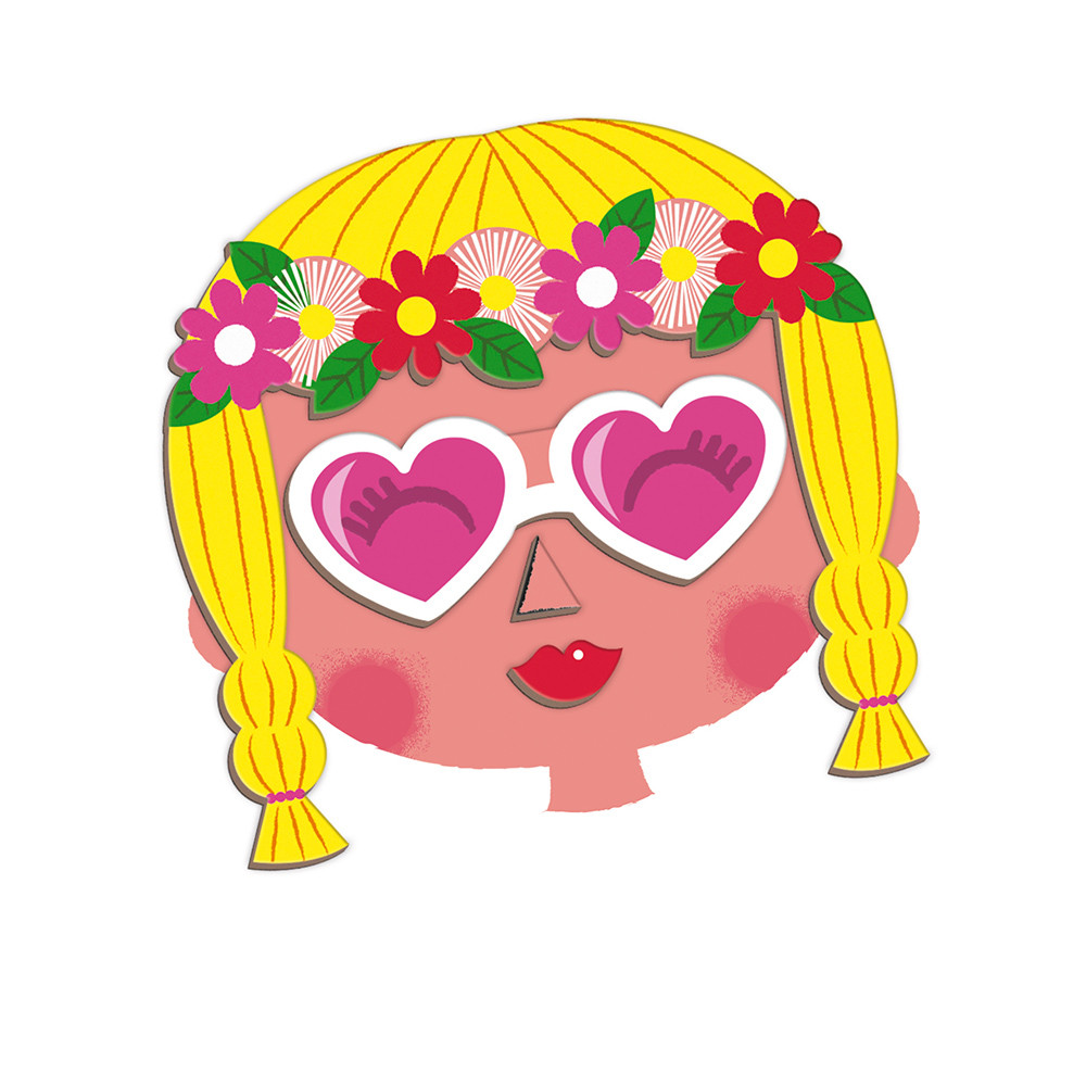 Magneti'Book  Crazy Face Chicas